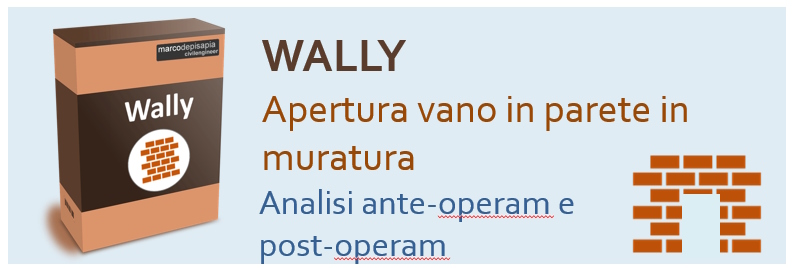 wally calcolo apertura vano in parete in muratura portante
